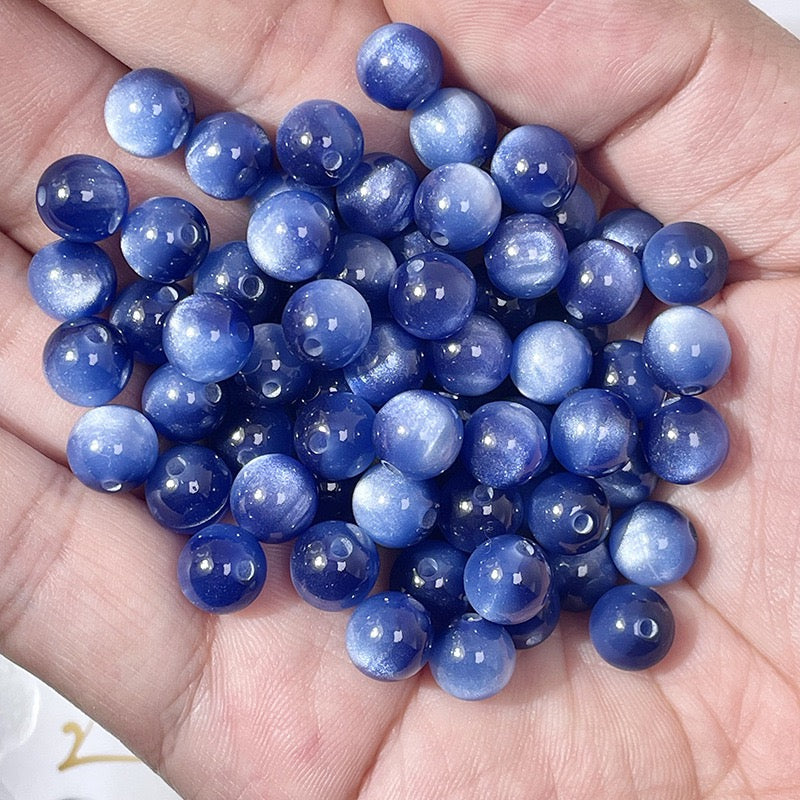 Cat Eye Resin Beads 50pcs | 5 Sizes 6-16mm – 20 Colors DIY Bracelet Jewelry Making