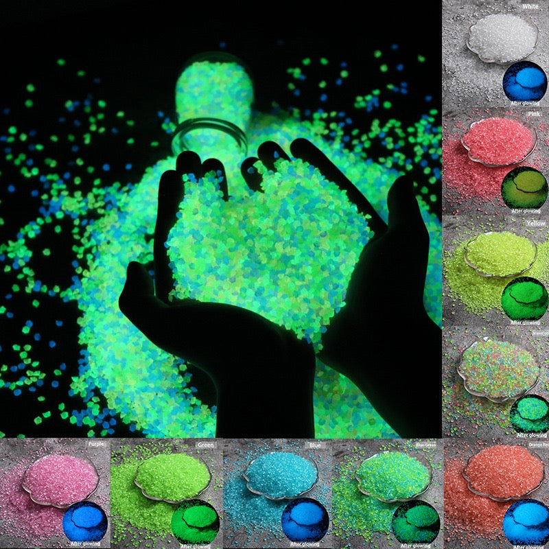 Glow-in-the-Dark Garden Stones | Luminous Pebbles for Garden, Aquarium & Home Decor