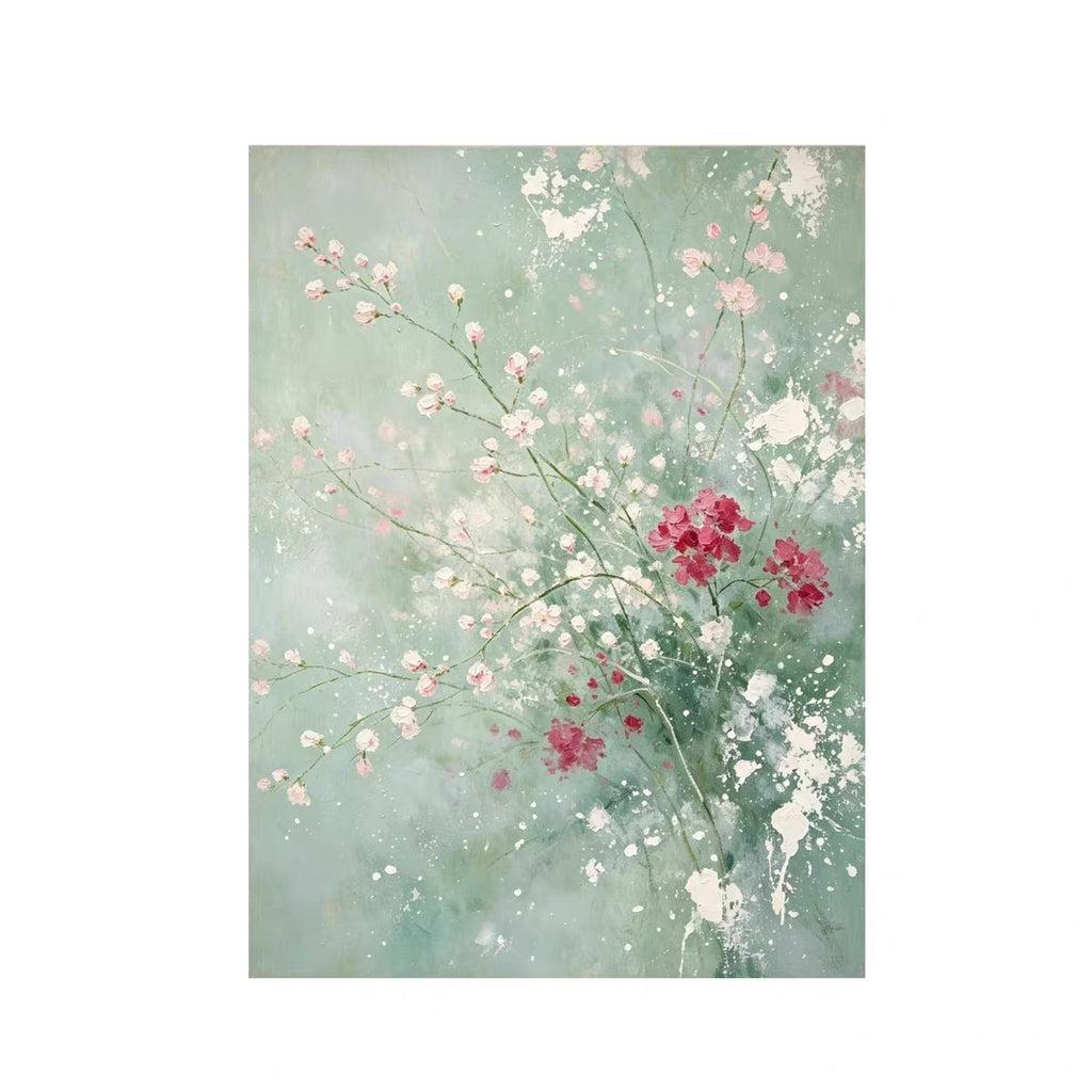Wildflower Meadow Canvas Wall Art | French Impressionist Floral Painting