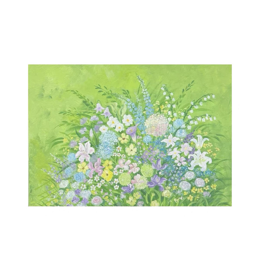 Wildflower Meadow Canvas Wall Art | French Impressionist Floral Painting