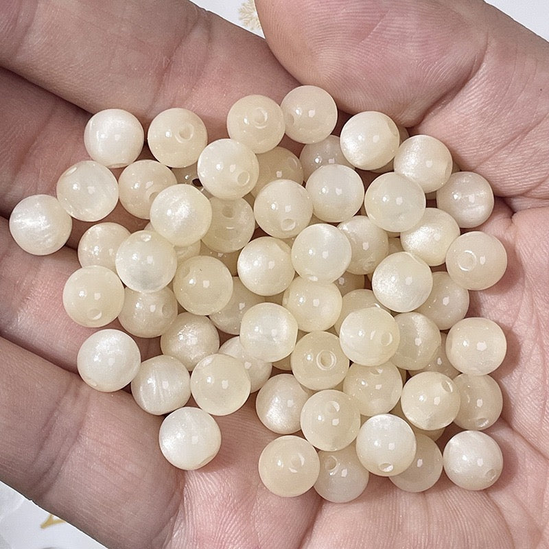 Cat Eye Resin Beads 50pcs | 5 Sizes 6-16mm – 20 Colors DIY Bracelet Jewelry Making