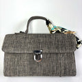 Structured Ramie Top-Handle Bag in Xiabu ramie textile