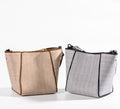 Striped Nested Ramie Bag Set design options shown in Xiabu ramie textile