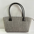 Herringbone Ramie Top-Handle Bag in Xiabu ramie textile