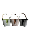 Herringbone Nested Ramie Shoulder Bag design options shown in Xiabu ramie textile