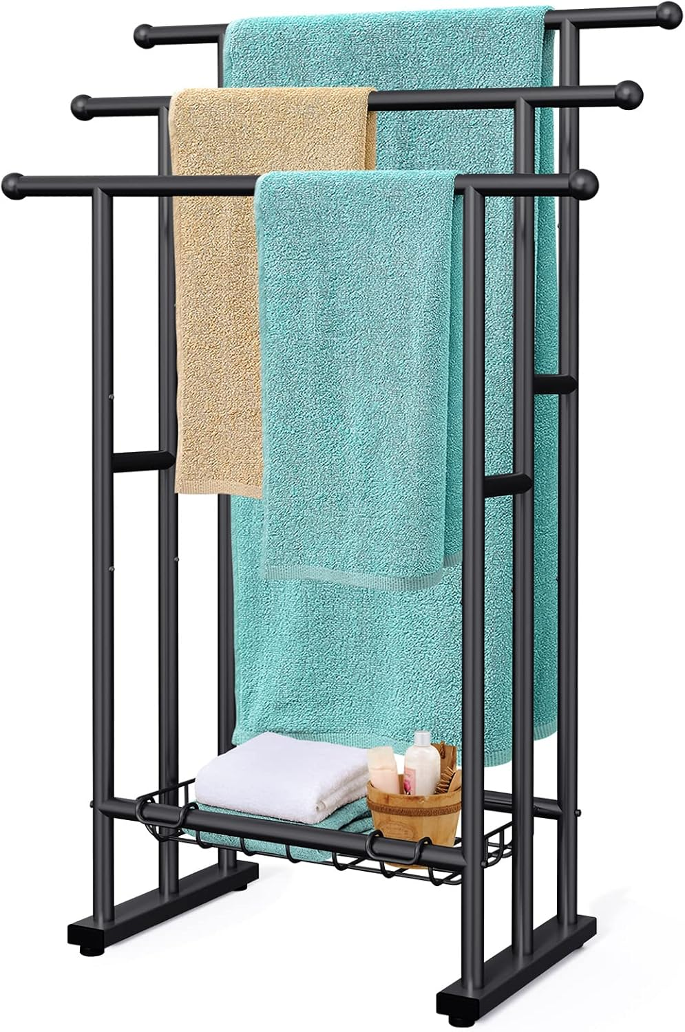 Bathroom towel rack